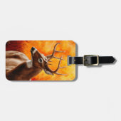 Étiquette À Bagage Whitetail Deer (Devant horizontal)