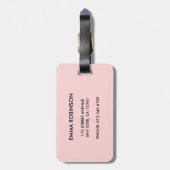 Étiquette À Bagage Wifey, nouveau marié, script moderne Nom du monogr (Dos Vertical)