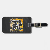 Étiquette À Bagage Wild Me Tiger orange et noir (Devant horizontal)