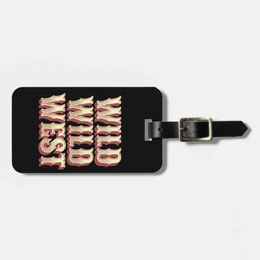 Étiquette À Bagage Wild Wild West (Devant horizontal)