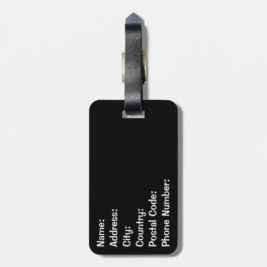 Étiquette À Bagage Wild Wild West (Dos Vertical)