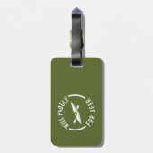 Étiquette À Bagage Will Paddle for Beer (Dos Vertical)