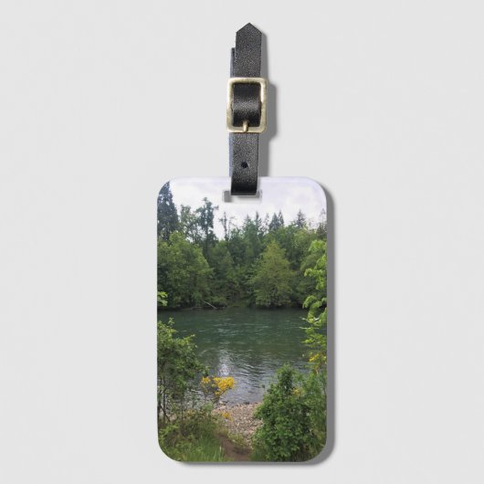 Étiquette À Bagage Willamette River, Elijah Bristow State Park (Devant Vertical)