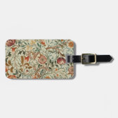 Étiquette À Bagage William Morris Acanthus Broderie Motif Floral (Devant horizontal)