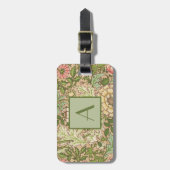 Étiquette À Bagage William Morris Design Motif Norwich  (Devant Vertical)