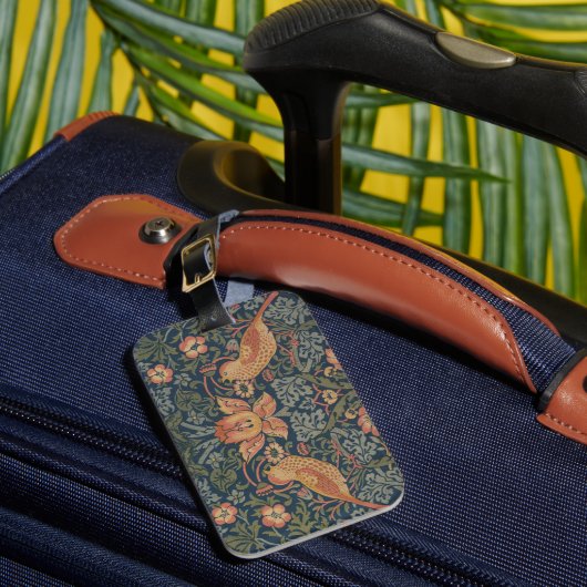 Étiquette À Bagage William Morris Fraise Voleurs Oiseaux (Insitu Rectoal 1)