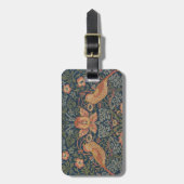 Étiquette À Bagage William Morris Fraise Voleurs Oiseaux (Devant Vertical)