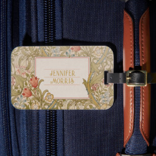 Étiquette À Bagage William Morris Golden Lily Art Nouveau