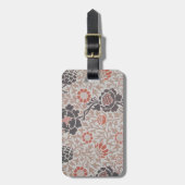 Étiquette À Bagage William Morris Grafton Botanic Art Design (Devant Vertical)