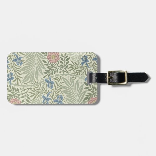 Étiquette À Bagage William Morris Larkspur Fond d'écran floral (Devant horizontal)