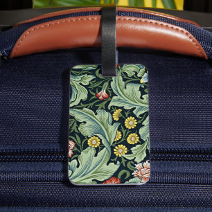 Étiquette À Bagage William Morris - Leicester vintage design floral