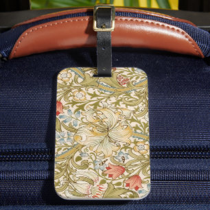 Étiquette À Bagage William Morris Lily Art Nouveau