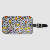 Étiquette À Bagage William Morris motif, Fruit, (Devant Horizontal)