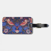 Étiquette À Bagage William Morris Strawberry Thief Motif floral (Dos horizontal)