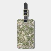 Étiquette À Bagage William Morris Windrush fleurs florales classique (Devant Vertical)