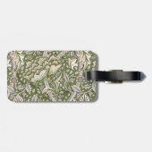 Étiquette À Bagage William Morris Windrush fleurs florales classique (Dos horizontal)