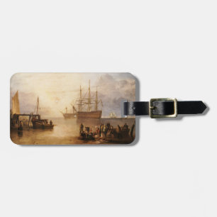 Étiquette À Bagage William Turner - Le soleil couchant à travers la v