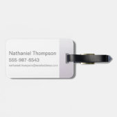 Étiquette À Bagage Willy Wonka dans les lunettes de Wonkavision (Dos horizontal)