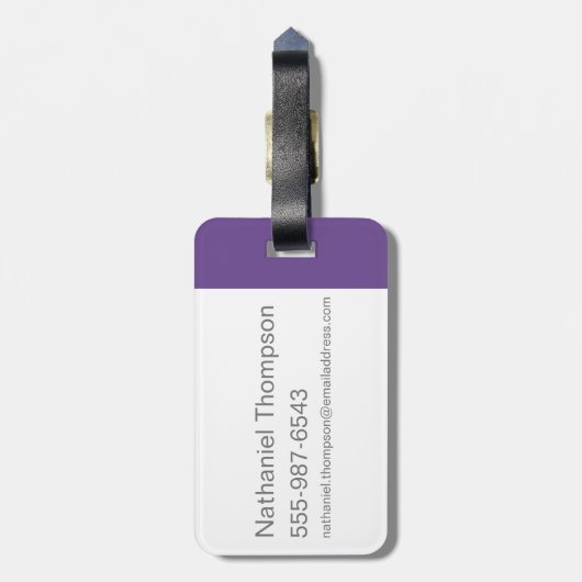 Étiquette À Bagage Willy Wonka Stenciled Face Graphic (Dos Vertical)