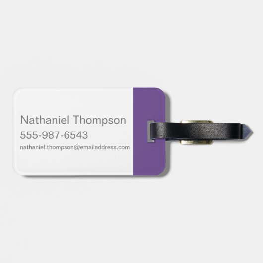 Étiquette À Bagage Willy Wonka Stenciled Face Graphic (Dos horizontal)