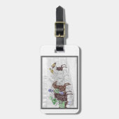 Étiquette À Bagage Win Place Show Race Hors (Devant Vertical)