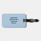 Étiquette À Bagage Wind Romance Paris Chic Walk (Dos horizontal)