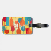 Étiquette À Bagage wine et dinez (Dos horizontal)