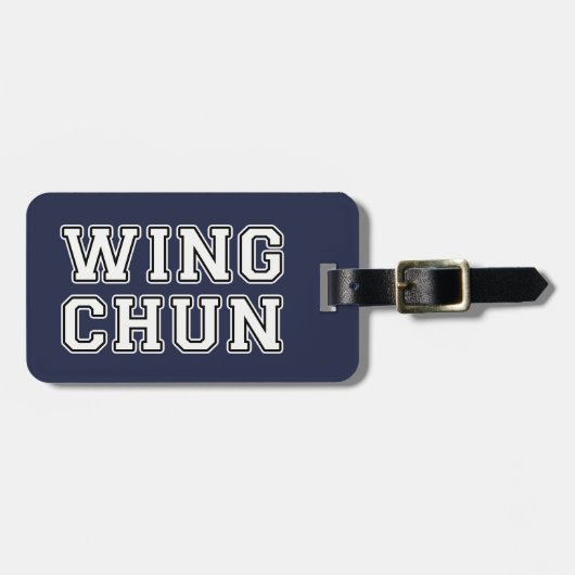 Étiquette À Bagage Wing Chun (Devant horizontal)