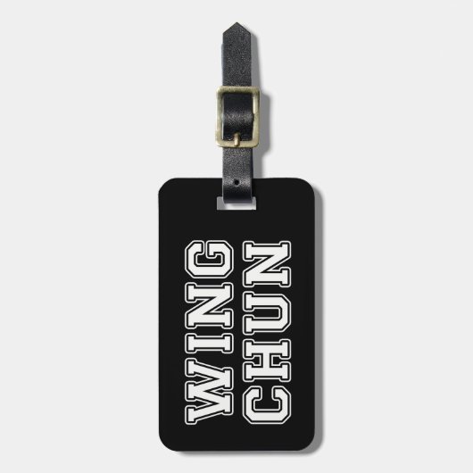 Étiquette À Bagage Wing Chun (Devant Vertical)