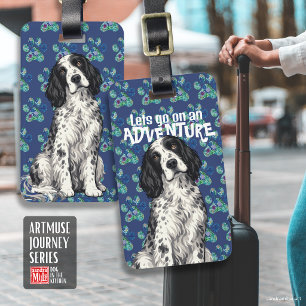 Étiquette À Bagage WINSTON English Setter • Série Journey ArtMuse