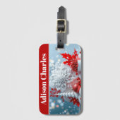 Étiquette À Bagage Winter Blossom Composition (Devant Vertical)