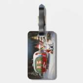 Étiquette À Bagage Winter Corgi Caravan Christmas Adventure (Dos Vertical)