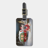 Étiquette À Bagage Winter French Bulldog Caravan Christmas Adventure (Devant Vertical)