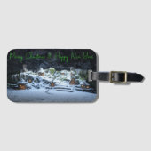 Étiquette À Bagage Winter Haven of the Hidden Folk (Devant Horizontal)