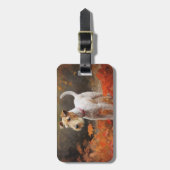 Étiquette À Bagage Wirefox Terrier en automne Leaves automne Inspire (Devant Vertical)