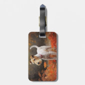 Étiquette À Bagage Wirefox Terrier en automne Leaves automne Inspire (Dos Vertical)