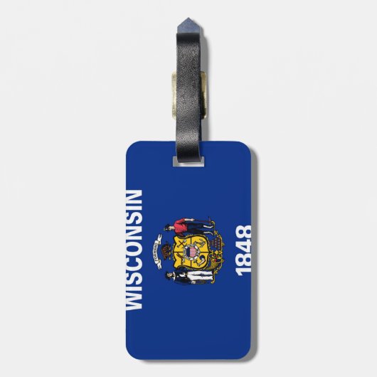 Étiquette À Bagage Wisconsin (Dos Vertical)