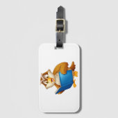 Étiquette À Bagage Wise Owl Reading Book (Devant Vertical)