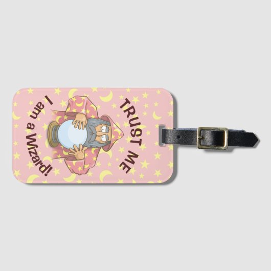 Étiquette À Bagage Wizard (Devant Horizontal)