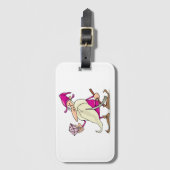 Étiquette À Bagage Wizard Gnome with Large Diamond Gemstone (Devant Vertical)