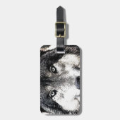 Étiquette À Bagage Wolf Eyes (Devant Vertical)