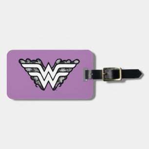 Étiquette À Bagage Wonder Woman Black Lace Logo