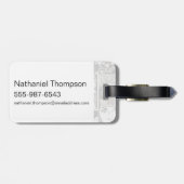 Étiquette À Bagage Wonder Woman Crossed Arms dans le logo collage (Dos horizontal)