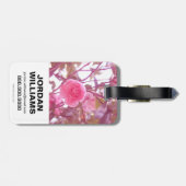 Étiquette À Bagage Wonder Woman Pink Camellia Flowo (Dos horizontal)