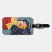 Étiquette À Bagage Wonder Woman Retro City Sunburst (Devant horizontal)