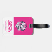 Étiquette À Bagage Wonder Woman Retro Glam Rock Graphic (Dos horizontal)