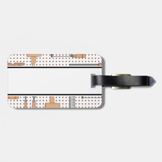 Étiquette À Bagage Woodshop (Dos horizontal)