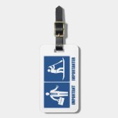 Étiquette À Bagage Work Is Important, Standup Paddling Is Importateur (Devant Vertical)