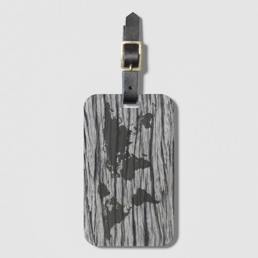 Étiquette À Bagage World globe (Devant Vertical)