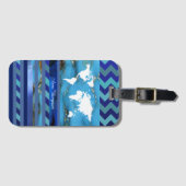 Étiquette À Bagage World Wide Travel (Devant Horizontal)